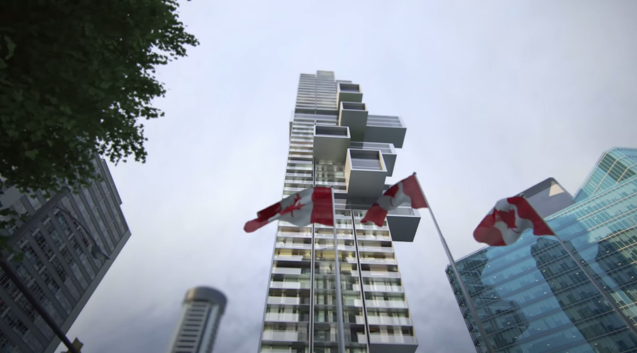 1500 West Georgia Street The Jenga Building Vancouver Condo Presale