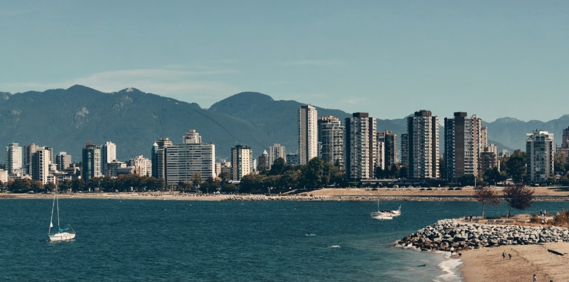 Vancouver condos in landscape