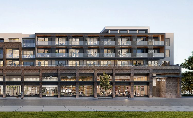 Thesis Rendering by Alabaster Homes in Oakridge, Vancouver