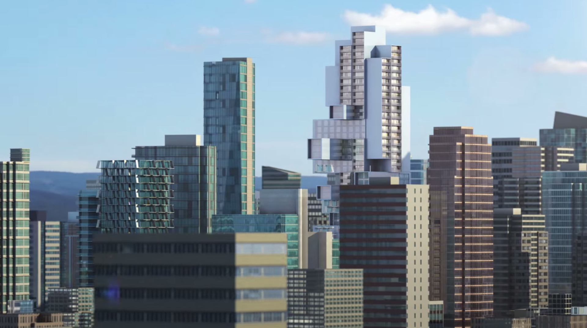 Fifteen Fifteen render of Vancouver Skyline