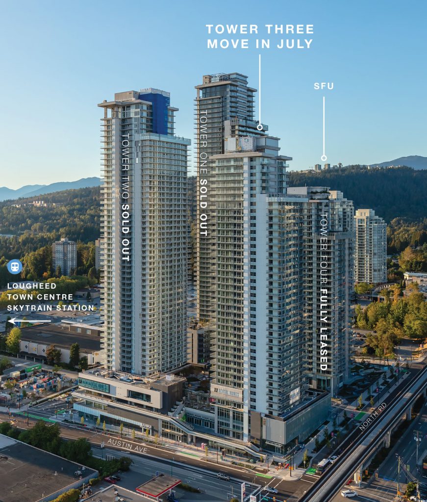 Tower Three Units start selling in July 2023 at City of Lougheed by Shape