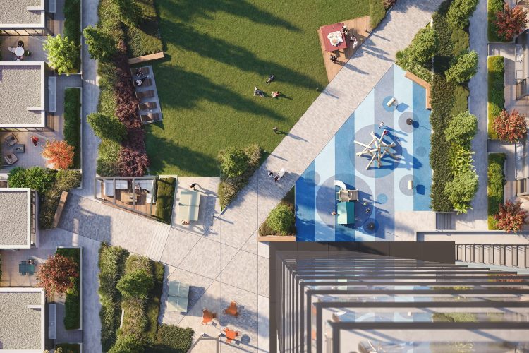 Fraser Mills Debut greenspace podium