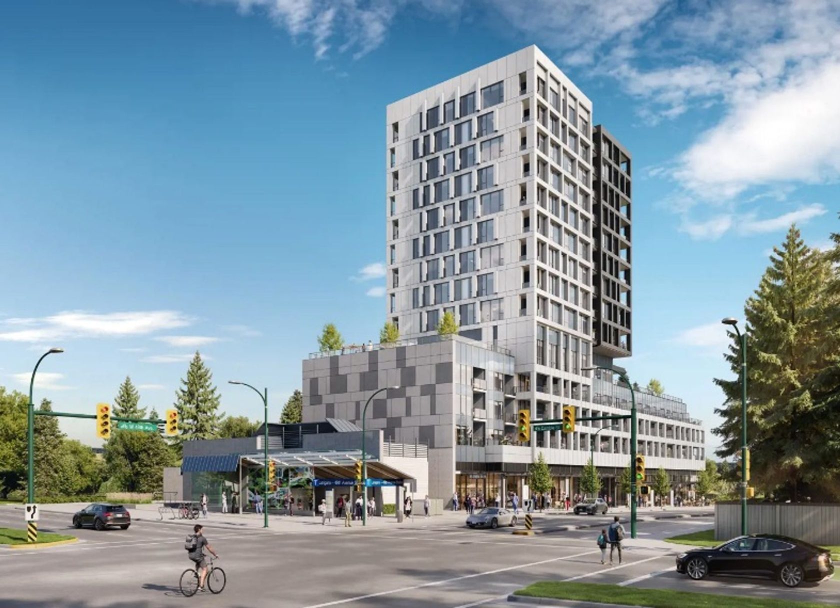 latitude-at-49th-ave-exterior-rendering at Latitude by Transca(399 W 49th Avenue, Cambie, Vancouver West)
