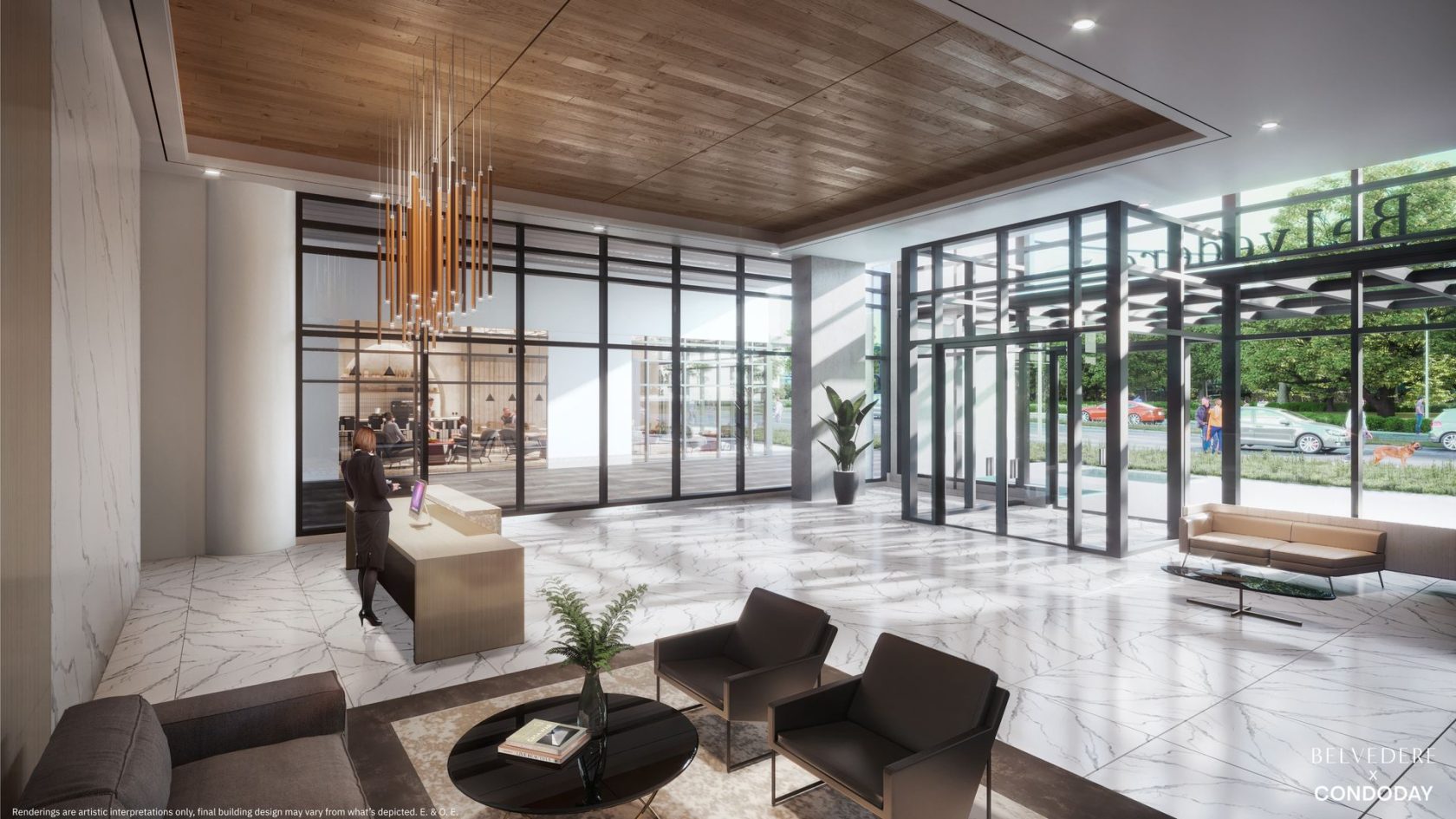 2025-05-15-square9-belvedere-lobby at 9675 King George Boulevard, Surrey Central (Central City), North Surrey