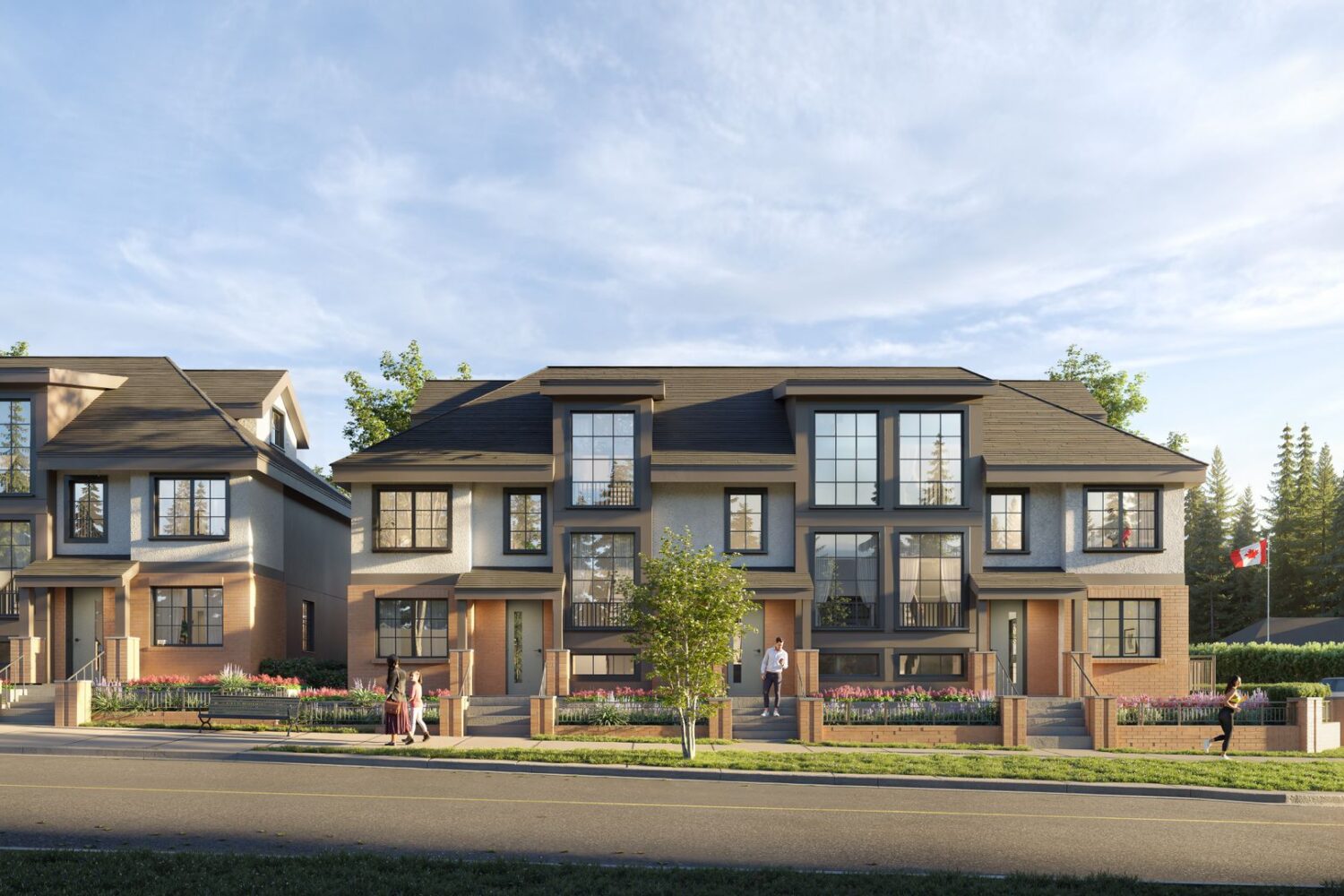 streetscape at 3288 Brookridge Drive, Edgemont, North Vancouver