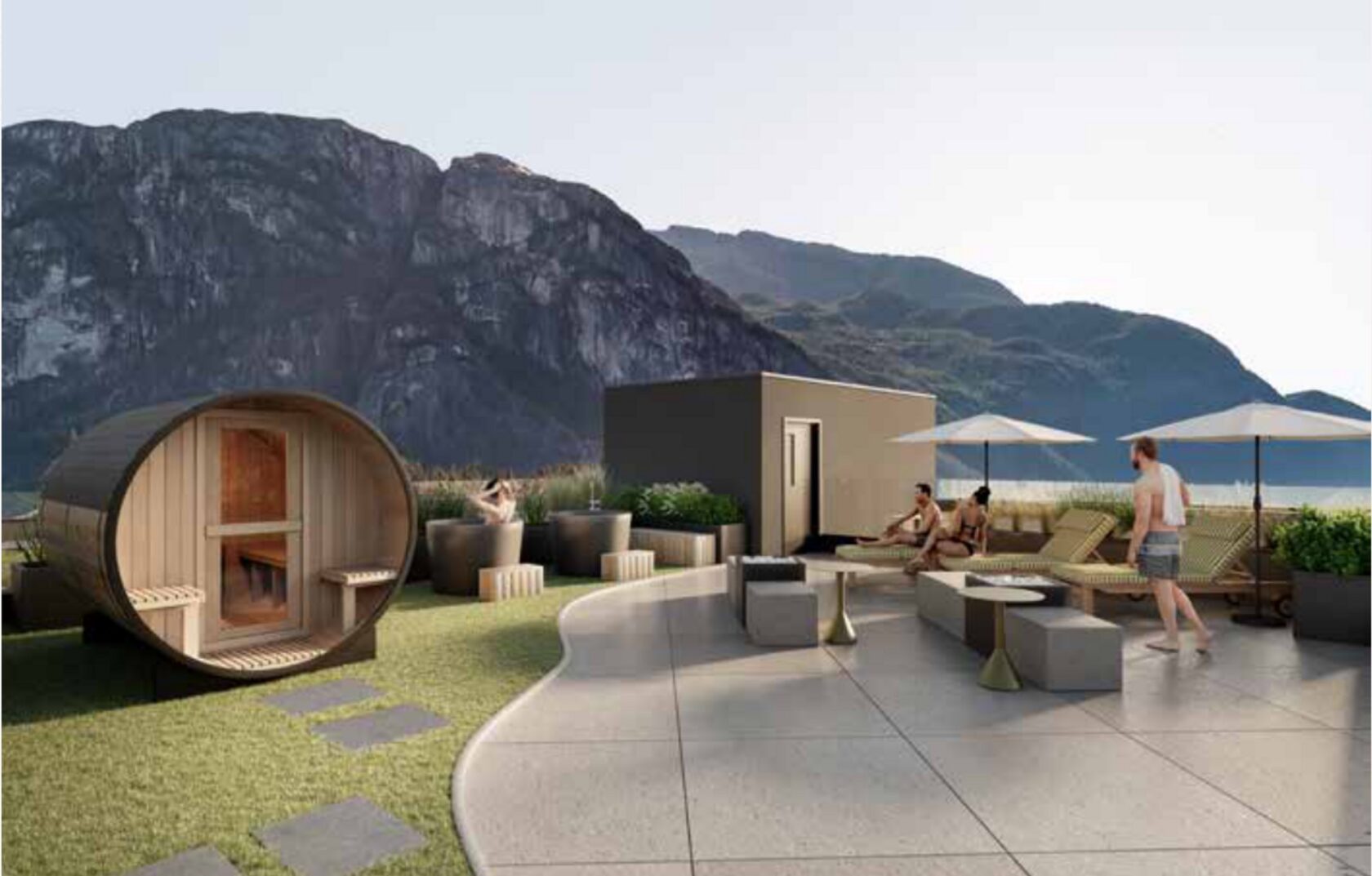 rooftop at 1310 Victoria Street, Downtown SQ, Squamish